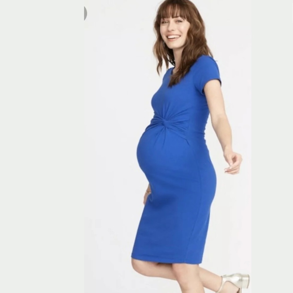 Old Navy Maternity sheath dress twist front small